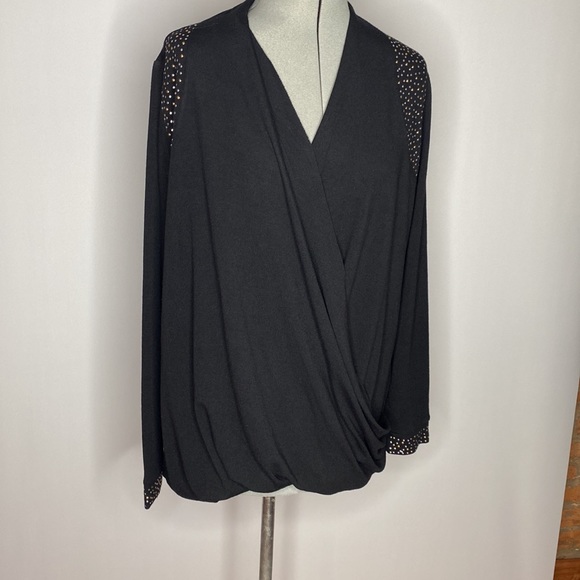 Belldini plus size black sweater with stones size 2X new with - Picture 5 of 8